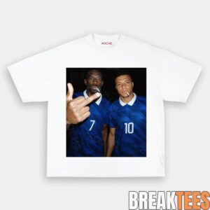 France National Team Mbapp x Dembele Drunk Smoke Tee 2