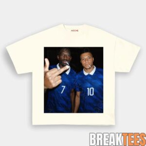 France National Team Mbapp x Dembele Drunk Smoke Tee 3