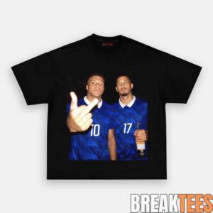 France National Team Mbapp x Saliba Drunk Smoke Tee