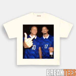 France National Team Mbapp x Saliba Drunk Smoke Tee 3
