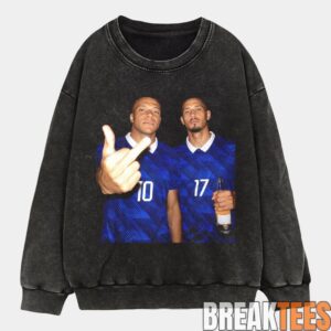 France National Team Mbapp x Saliba Drunk Smoke Tee 4