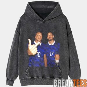 France National Team Mbapp x Saliba Drunk Smoke Tee 5