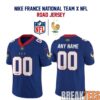 England National Team x NFL Road Custom Football Jersey