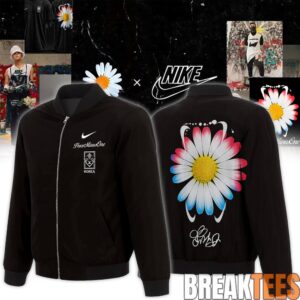 G-Dragon’s PEACEMINUSONE x Korea Football Team Black Bomber Jacket
