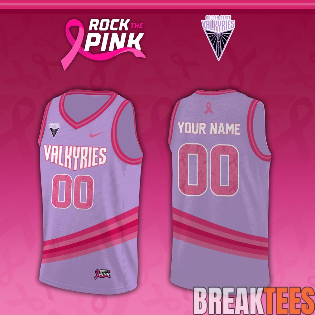 Golden State Valkyries x Rock The Pink 2026 Custom Jersey Golden State Valkyries x Rock The Pink 2026 Custom Jersey