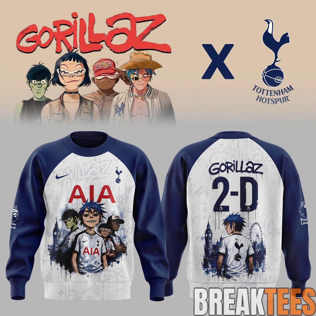 Gorillaz x Tottenham Hotspur Stadium 2026 Edition Sweatshirt Gorillaz x Tottenham Hotspur Stadium 2026 Edition Sweatshirt