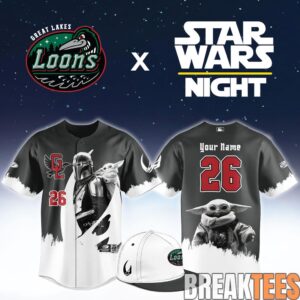 Great Lakes Loons Star Wars Night Limited Baseball Jersey NN