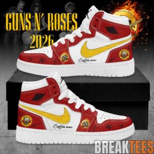 Guns N’ Roses World Tour 2026 Signature Custom AJ1 Shoes 3