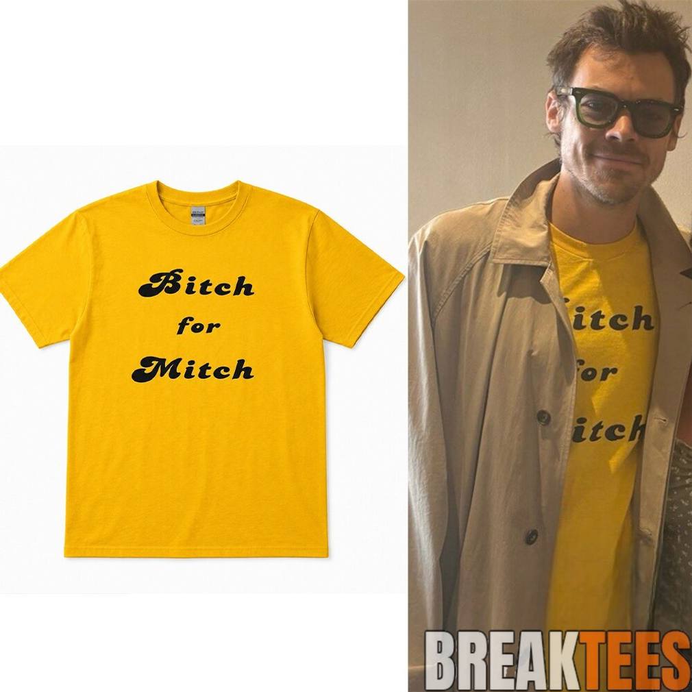 Harry Styles Bitch For Mitch Amsterdam Tour Shirt Harry Styles Bitch For Mitch Amsterdam Tour Shirt