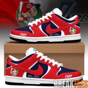Hiroshima Toyo Carp Custom Dunk Low Sneakers