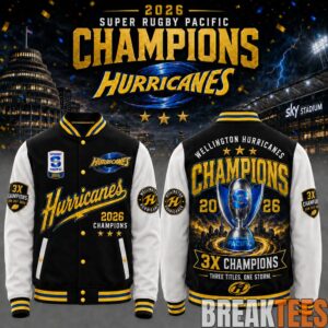 Hurricanes Super Rugby Pacific 2026 Champions Jacket 2