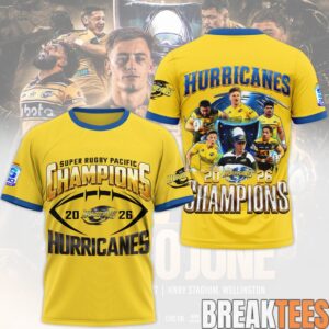 Hurricanes Super Rugby Pacific 2026 Champions Shirt 3