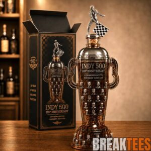 Indy 500 110th Anniversary Borg-Warner Trophy Whiskey Bottle