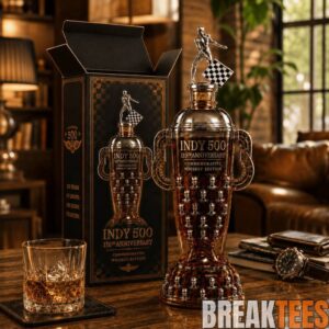 Indy 500 110th Anniversary Borg-Warner Trophy Whiskey Bottle 2