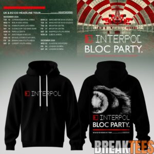 Interpol X Bloc Party – UK & EU Tour 2026 Limited Edition Hoodie