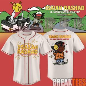 Isaiah Rashad Lil Sunny's Awful Road Trip Tour Limited Jersey 2