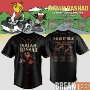 Isaiah Rashad Lil Sunny's Awful Road Trip Tour Limited Jersey 3