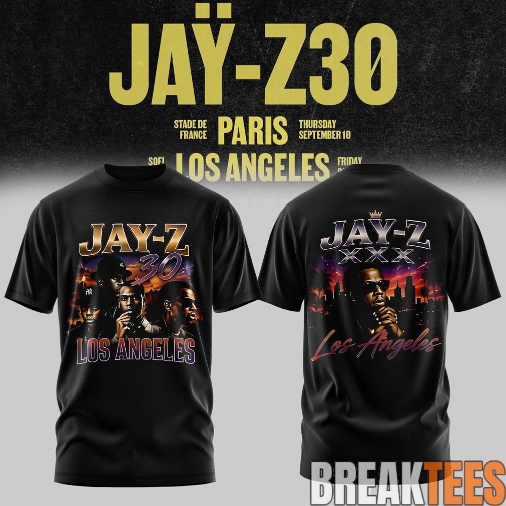 JAŸ-Z 30 Show Los Angeles 2026 Edition Tee JAŸ-Z 30 Show Los Angeles 2026 Edition Tee