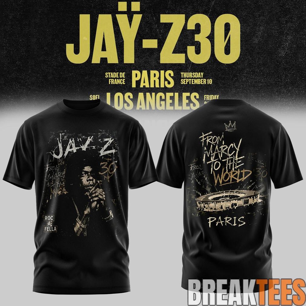 JAŸ-Z 30 Show Paris 2026 Edition Tee JAŸ-Z 30 Show Paris 2026 Edition Tee