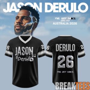 Jason Derulo The Last Dance World Tour 2026 AUS & NZ Football Jersey