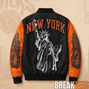 Jordan Clarkson Knicks NBA Finals 2026 Bomber Jacket 1 Jordan Clarkson Knicks NBA Finals 2026 Bomber Jacket 1