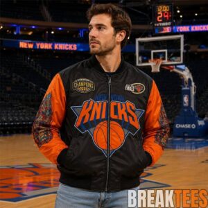 Jordan Clarkson Knicks NBA Finals 2026 Bomber Jacket 2 Jordan Clarkson Knicks NBA Finals 2026 Bomber Jacket 2