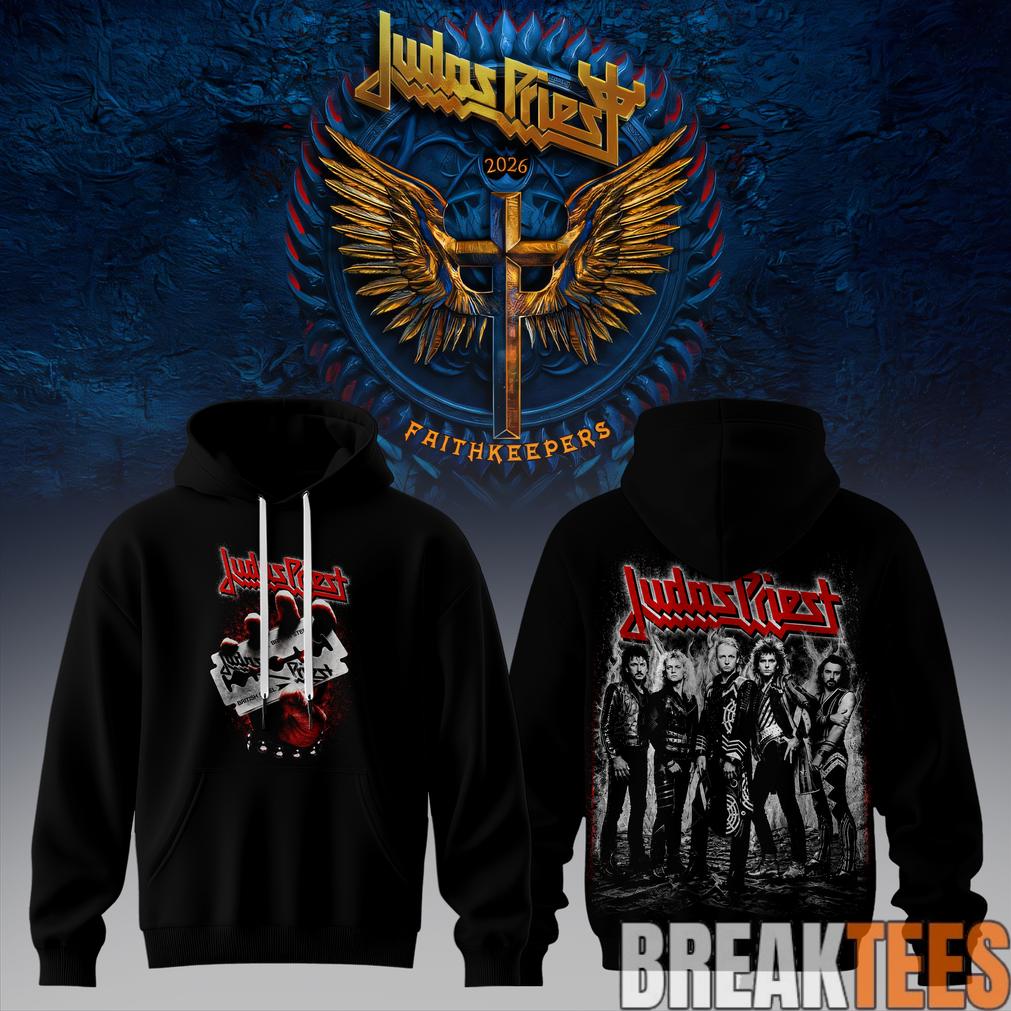 Judas Priest Faithkeepers 2026 Tour Rock Metal Black Edition Hoodie Judas Priest Faithkeepers 2026 Tour Rock Metal Black Edition Hoodie