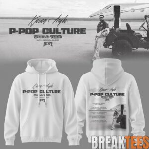 Karan Aujla P-Pop Culture World Tour Signature White Hoodie 2