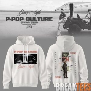 Karan Aujla P-Pop Culture World Tour Signature White Hoodie 3