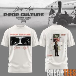 Karan Aujla P-Pop Culture World Tour White Signature T-Shirt 1