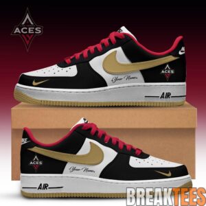 Las Vegas Aces WNBA Air Force 1 Low Custom For Fans