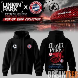 Linkin Park x FC Bayern Munich From Zero World Tour Black Hoodie