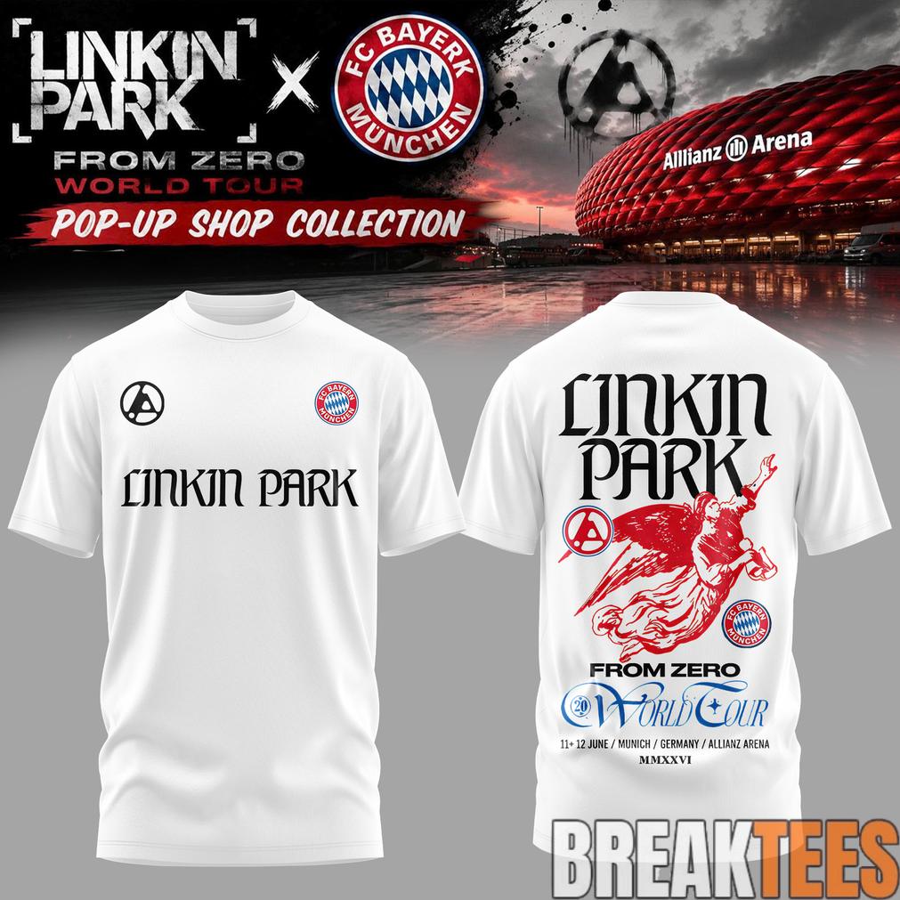 Linkin Park x FC Bayern Munich From Zero World Tour White Shirt Linkin Park x FC Bayern Munich From Zero World Tour White Shirt