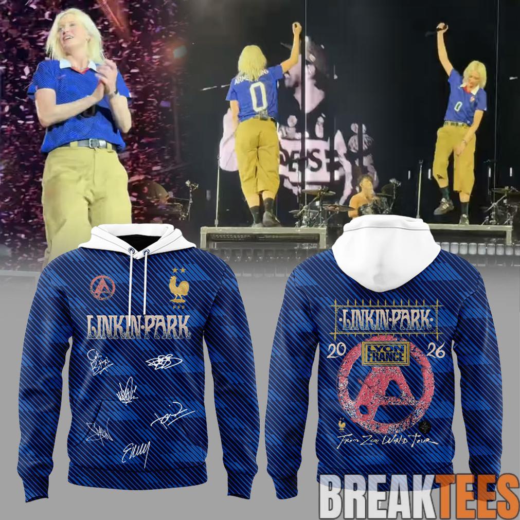 Linkin Park x From Zero World Tour 2026 Vive la FRANCE Hoodie Linkin Park x From Zero World Tour 2026 Vive la FRANCE Hoodie