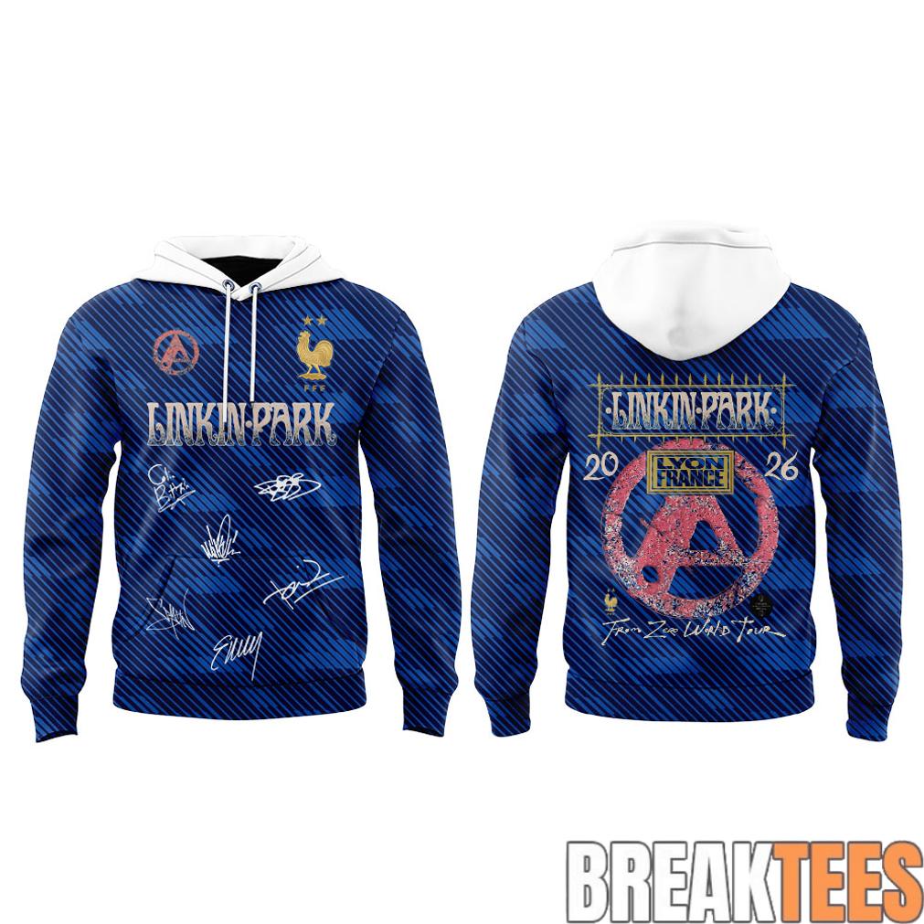 Linkin Park x From Zero World Tour 2026 Vive la FRANCE Hoodie Linkin Park x From Zero World Tour 2026 Vive la FRANCE Hoodie