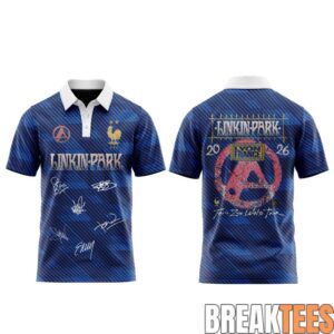 Linkin Park x From Zero World Tour 2026 Vive la FRANCE Polo 1 Linkin Park x From Zero World Tour 2026 Vive la FRANCE Polo 1