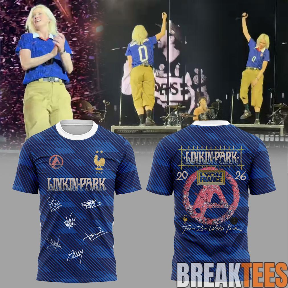 Linkin Park x From Zero World Tour 2026 Vive la FRANCE Shirt Linkin Park x From Zero World Tour 2026 Vive la FRANCE Shirt