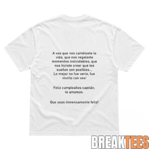 Lionel Messi 39th Birthday Argentina Squad Tribute Shirt 2