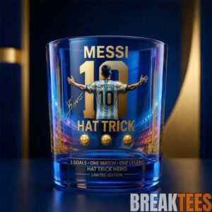 Lionel Messi Hat Trick Hero Whiskey Glass 1 Lionel Messi Hat Trick Hero Whiskey Glass 1