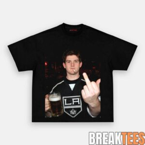 Los Angeles Kings Jonathan Quick Drunk Middle Finger Shirt