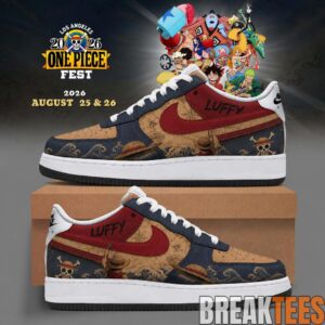 Luffy One Piece Fest 2026 Custom AF1 Shoes – Anime Fans Limited Edition