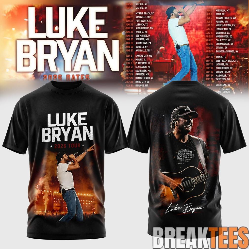 Luke Bryan 2026 Tour Country Night Special Edition T-Shirt Luke Bryan 2026 Tour Country Night Special Edition T-Shirt