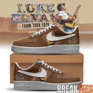 Luke Bryan The Word On The Street Tour Limited Edition Air Force 1 Shoes 2