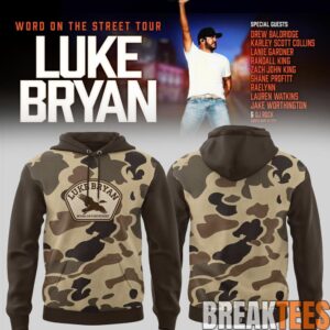Luke Bryan Word On The Street Tour Limited Edition Hoodie 1