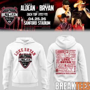 Luke Bryan x Jason Aldean 'Live Between The Hedges' At Sanford Stadium Limited Hoodie 3