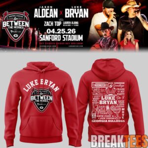 Luke Bryan x Jason Aldean 'Live Between The Hedges' At Sanford Stadium Limited Hoodie 4