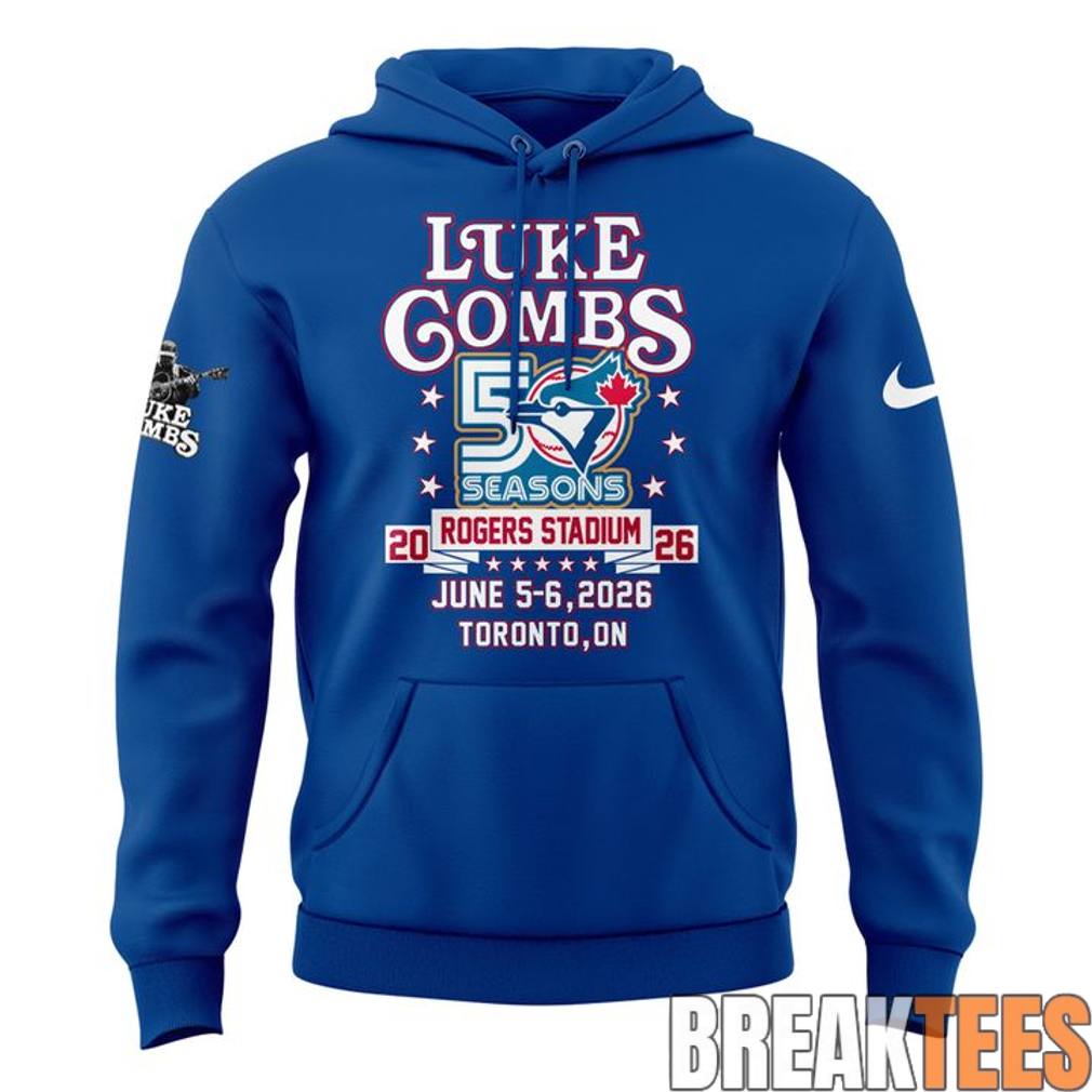 Luke Combs x Toronto Blue Jays 50th Anniversary – My Kinda Saturday Night Tour 2026 Hoodie Luke Combs x Toronto Blue Jays 50th Anniversary – My Kinda Saturday Night Tour 2026 Hoodie