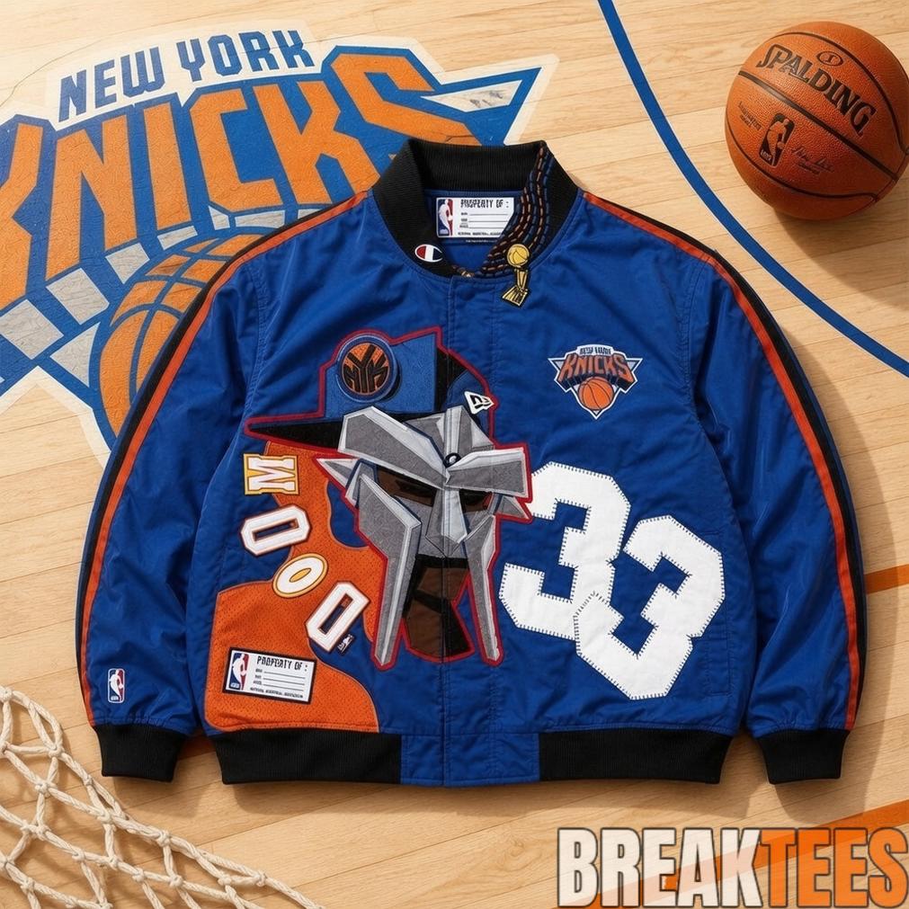 MF DOOM x New York Knicks Champions Bomber Jacket 2026 MF DOOM x New York Knicks Champions Bomber Jacket 2026