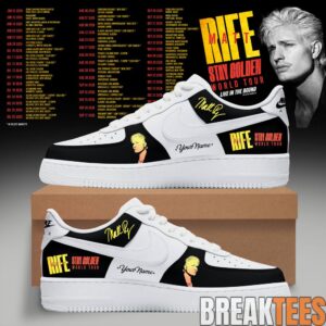 Matt Rife Stay Golden World Tour 2026 Custom Air Force 1 Shoes
