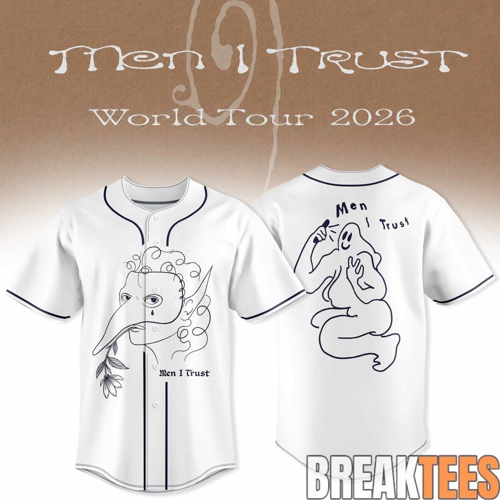 Men I Trust 2026 World Tour Baseball Jersey Men I Trust 2026 World Tour Baseball Jersey